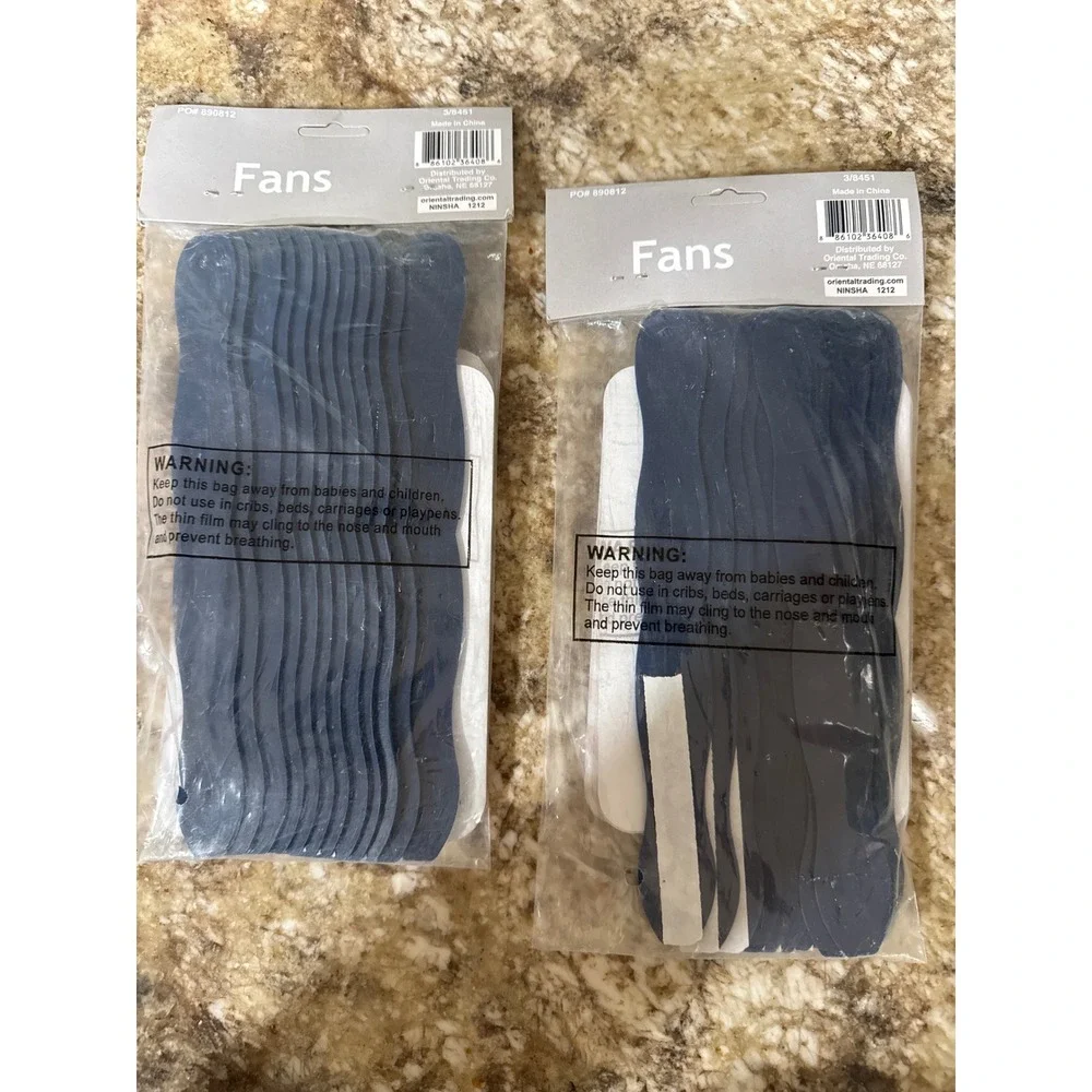 Oriental Trading Nautical Anchor Hand Fans 24 Pack Patriotic 1776 Party Favors